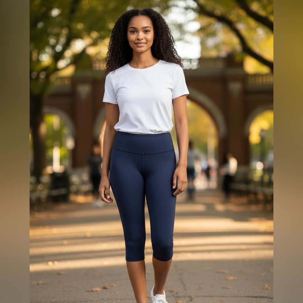 lululemon athletica Navy Blue Capris